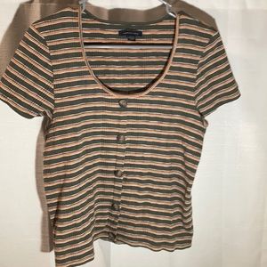 American Eagle Striped Shirt XL